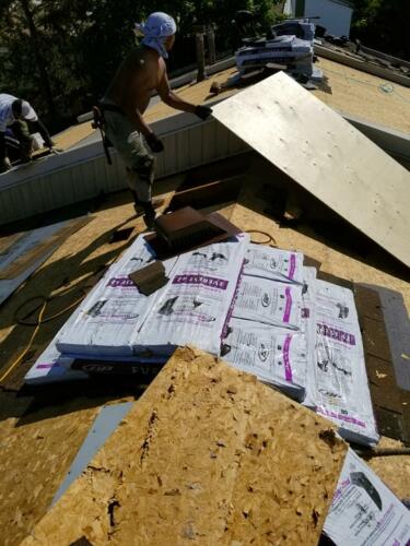 New Roofing Material Installation