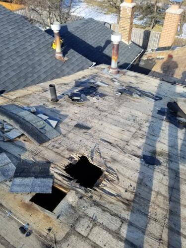 Removal of Original Roof