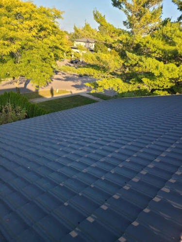 Metal Roof Close Up View